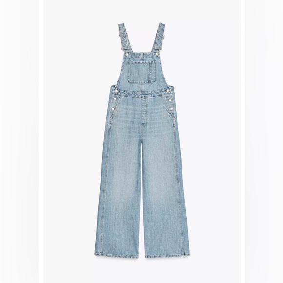 Zara Denim - Zara TRF Denim Overalls Womens XS Blue Bib Overall Jeans NWT Festival Casual